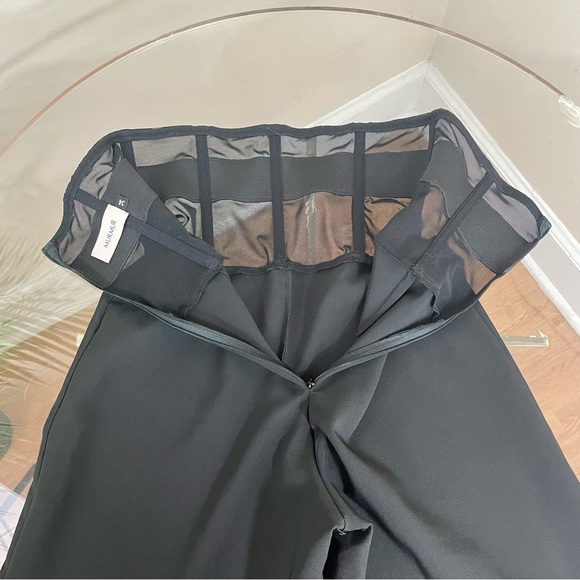 Murmur Sheer Waist Corset Pants Mesh FRAME TROUSERS palazzo wide leg boning mur - Picture 9 of 16